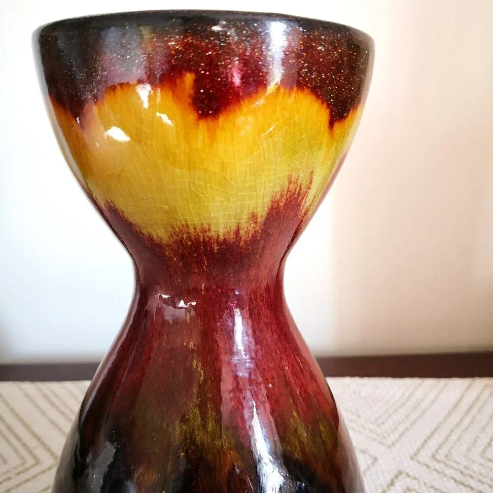 Pier 1 Ceramic Pillar Candle Holder Set of 2
